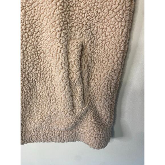 UGG By Koolaburra Pink 1/2 Zip Sherpa Fleece Pullover Sweatshirt Medium Winter - Picture 4 of 16